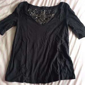 Black 3/4 sleeve top